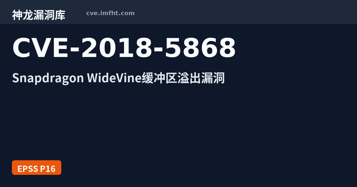 CVE-2018-5868: Lack of checking input size can lead to buffer overflow ...