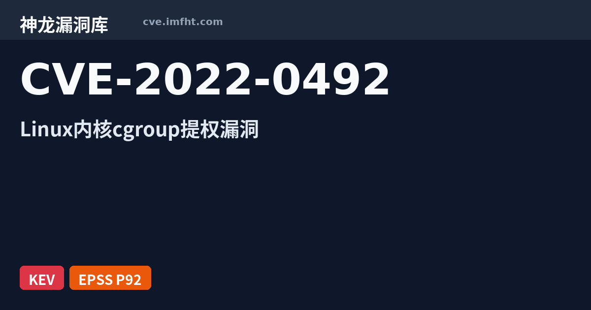 CVE-2022-0492: A vulnerability was found in the Linux kernel’s ...