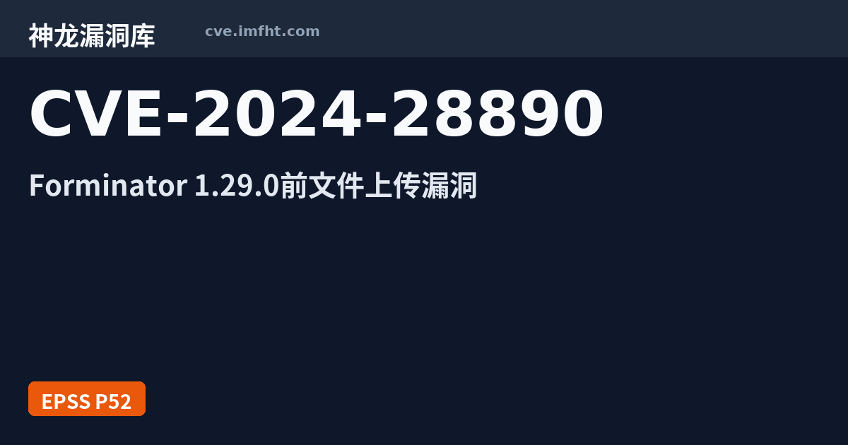 CVE-2024-28890: Forminator prior to 1.29.0 contains an unrestricted ...