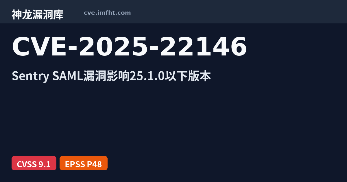 CVE-2025-22146: Improper authentication on SAML SSO process allows user ...