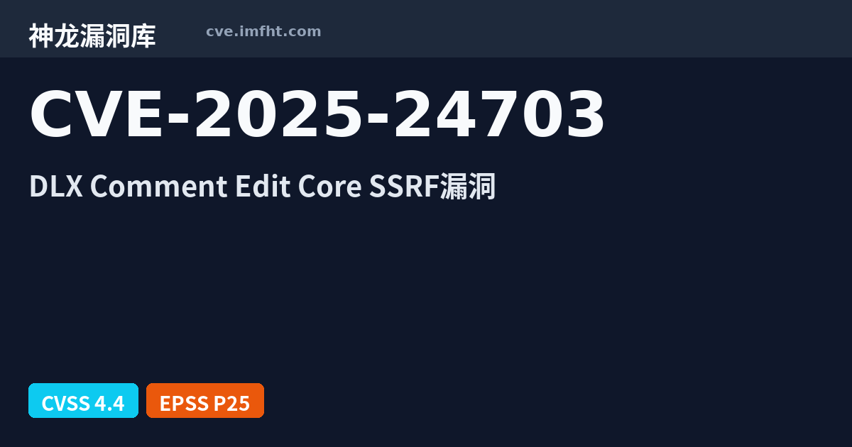 CVE-2025-24703: WordPress Comment Edit Core – Simple Comment Editing Plugin