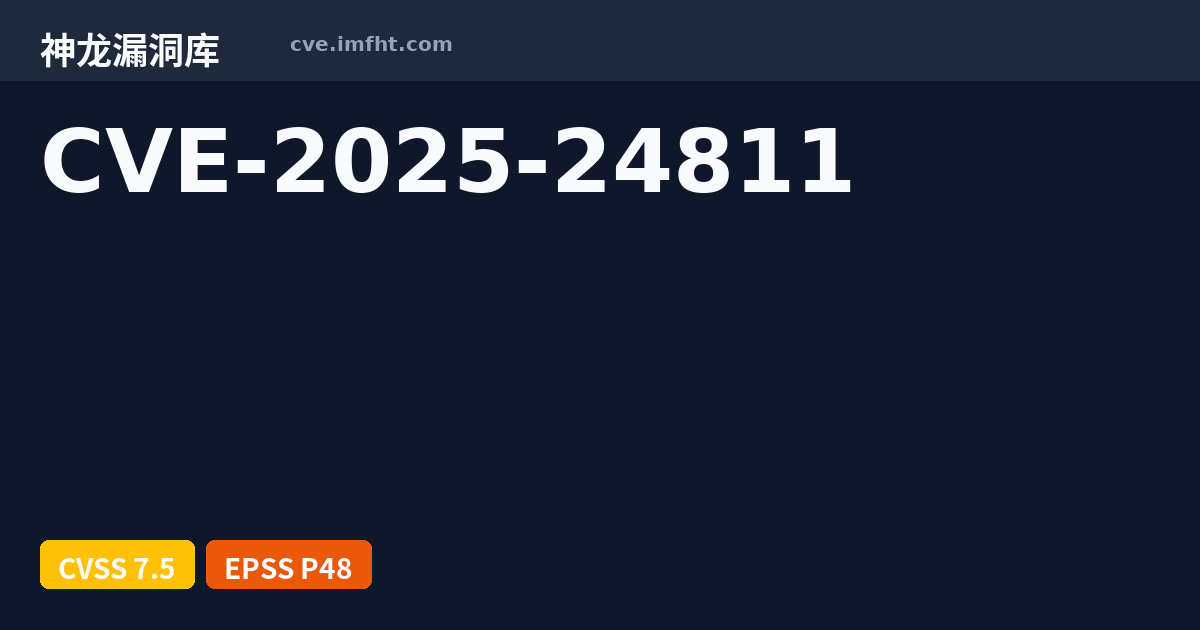 CVE-2025-24811: A vulnerability has been identified in SIMATIC S7-1200 ...