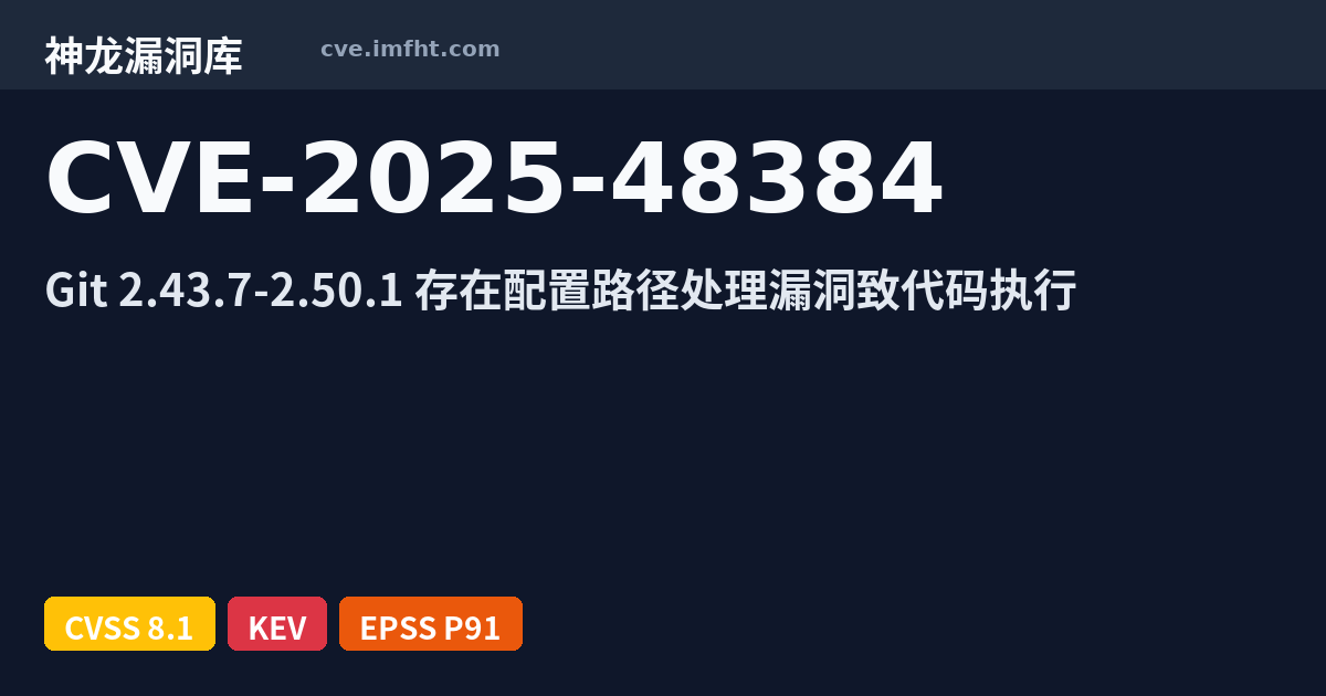 CVE-2025-48384: Git allows arbitrary code execution through broken ...