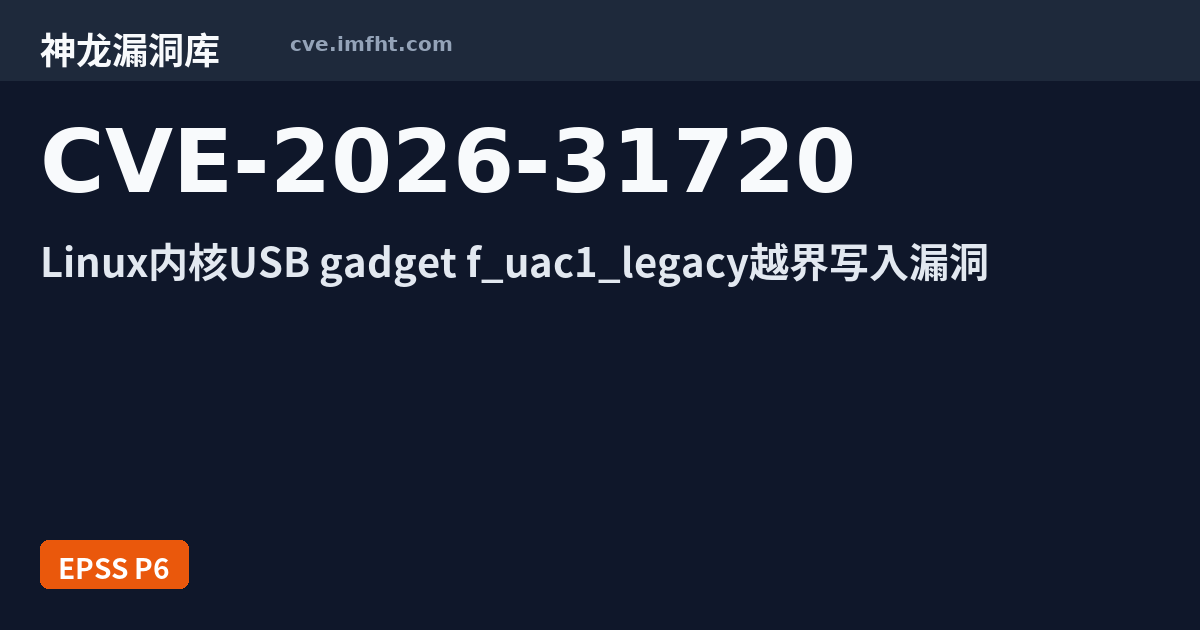 CVE-2026-31720: usb: gadget: f_uac1_legacy: validate control request ...